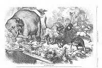 1874 Nast cartoon featuring the first notable appearance of the Republican elephan.jpg