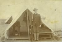 A. S. Davis in front of his tent WWI.jpg