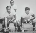 Bob Snyder (top),George Trafton (bottom) and Joe Stydahar (right) were former Bears players and coached the Rams together in 1947..jpg