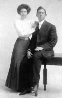 J. Frank Home Run Baker and his wife Ottilie circa 1909.jpg