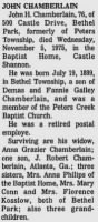 John H Chamberlain Obit Observer-Reporter 7 Nov 1975.JPG