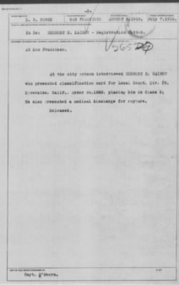 Old German Files, 1909-21 > Herbert H. Rainsy (#8000-265720)