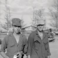 The photo is of Jim Porter and Dan Gallagher at 1st Tanks Area, October 1968
