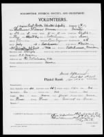 Spanish-American War Service Records - Florida record example