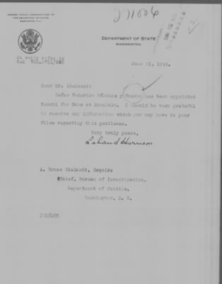 Old German Files, 1909-21 > Frederico Sanchez y Guerra (#271006)