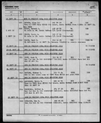 PELICAN (YMS-441 / AMS-32 / MSCO-32) > 1952