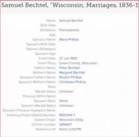 Samuel Bechtel's First Marriage.JPG