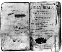 The frontispiece of the Bible of Thomas Lincoln, the father of Abraham Lincoln.jpg
