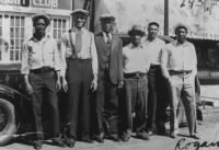 1934_Monarchs Newt Allen, TJ Young, Turkey Stearnes,  Eddie Dwight, Dink Mothell, and Bullet Rogan.jpg