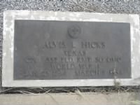 Alvis L. Hicks Headstone.jpg
