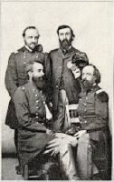Standing to the left is Colonel Wager Swayne with the 43rd Col John W Fuller, Major WR Thrall and Edward F Noyes.jpg