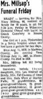 Mary E Millsap 10 Jul 1969 Abilene News Death Notice.JPG