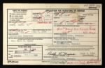 Cecil O Myers headstone application with military info 1954.jpg