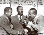 Gene Sarazen, PGA President Thomas Walsh and Walter Hagen at a tournament in 1940.jpg