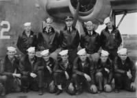1946 Joe Gannon -bottom left- and plane crew.jpg
