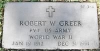 Robert W Greer Headstone so Perry and Laura Belle Shafer Greer.jpg