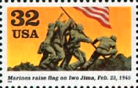 Marines raise flag on Iwo Jima.gif