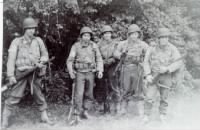 D-Day + 5 -- Greg Van London, Cliff Talley, ----- Pemberton, -----Vocke, Charles Sweeney--  Veterans at Last.JPG