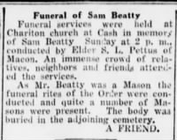 Samuel G Beatty 1932 Funeral.jpg