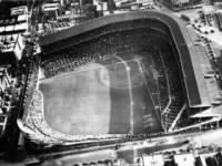 Wrigley Field from a United Air Lines plane as 35,000 fans watched the Chicago Cubs battle the Pirates for first place in the National League on Sept. 28, 1938.jpg