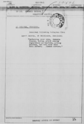 Old German Files, 1909-21 > Johnnie Church (#291526)