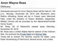 A Wayne Ross obit Town Talk 11-29-2010.png