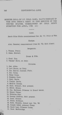 Thumbnail for Volume III > Continental Line. Tenth Pennsylvania. October 25, 1776-January 17, 1781.