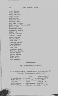 Volume III > Additional Regiment. Col. Thomas Hartley's. Jan. 11, 1777-Jan. 13, 1779.