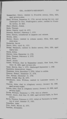 Volume III > Pennsylvanians in Col. Hazen's Regiment, "Congress' Own." 1776-1783.