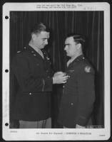 Colonel William M. Gross Presents Medal To Lt. Layn Of The 91St Bomb Group, 8Th Air Force, England. 8 December 1943. - Page 1