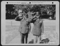 Air Marshall Sir Arthur Harris And Major General Ira C. Eaker Salute The Men Of The 8Th Air Force And Allied Air Forces Who Have Been Presented Awards During A Mass Decoration Ceremony At Teddington, England On 17 July 1943. - Page 1
