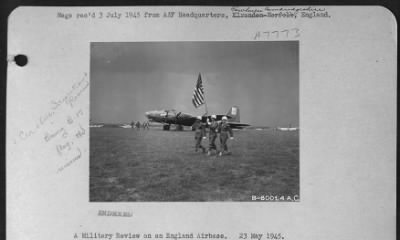 Thumbnail for Inspections & Reviews > A Military Review On An England Airbase.  23 May 1945.