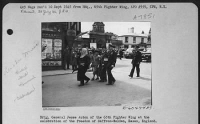 Thumbnail for Miscellaneous > Brig Gen Jesse Auton Of The 65Th Fighter Wing At The Celebration Of The Freedom Of Saffron-Walden Essex England.