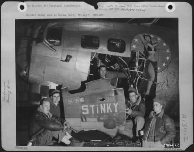 General > Repairs Being Made On A Boeing B-17 'Stinky'.  England.