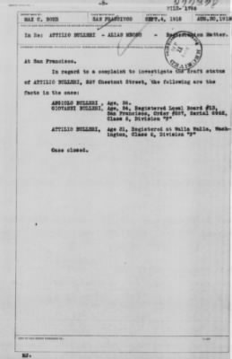 Old German Files, 1909-21 > Attilio Bulleri (#277378)