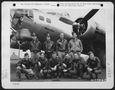 General > Lt. D.D. Stark And Crew Of The 360Th Bomb Squadron, 303Rd Bomb Group, Beside The Boeing B-17 "Flying Fortress" 'Mary-Cary'.  England, 8 June 1944.