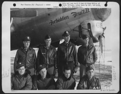 General > Lt. Clifford And Crew Of The 452Nd Bomb Group, Beside The Boeing B-17 "Flying Fortress" 'Forbidden Fruit Ii.'.  England, 8 January 1945.