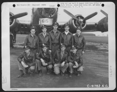 Thumbnail for General > Lt. Miller And Crew Of The 728Th Bomb Squadron, 452Nd Bomb Group, Beside A Boeing B-17 "Flying Fortress".  England, 15 November 1944.