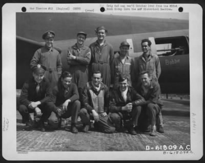 General > Lead Crew On Bombing Mission To St. Nazaire, France, Pose In Front Of The Boeing B-17 Flying Fortress.  303Rd Bomb Group, England.  30 May 1943.