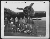 Brigadier General Robert Travis With Lead Crew On A Bombing Mission To Bremen, Germany, Pose In Front Of The Boeing B-17 Flying Fortress.  303Rd Bomb Group, England.  26 November 1943. - Page 5
