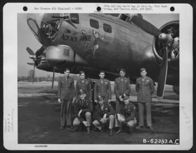 General > Combat Crew Of The 91St Bomb Group, 8Th Air Force, Beside The Boeing B-17 "Flying Fortress" "Ack Ack Annie", England.