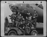 Lt. B.D. Barton And Crew Of The 322Nd Bomb Sq., 91St Bomb Group, 8Th Air Force, Pose In Front Of A Boeing B-17 "Flying Fortress" 'Chief Sly Ii'.  10 June 1943, England. - Page 1