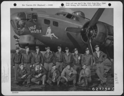 Thumbnail for General > Lt. C.M. Buchanan And Crew Of The 401St Bomb Sq., 91St Bomb Group, 8Th Air Force, Beside The Boeing B-17 "Flying Fortress" 'Little Patches'.  England.