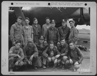 General > Lt. Lemmon And Crew Of The 401St Bomb Group, Beside A Boeing B-17 "Flying Fortress" At An 8Th Air Force Base In England, 28 August 1944.