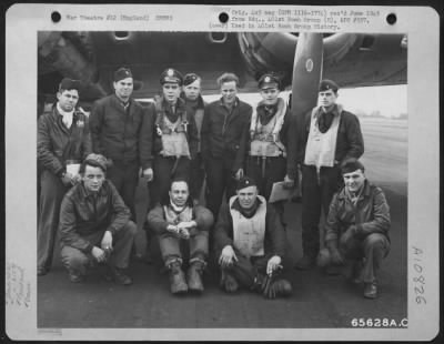 General > Colonel Harold W. Bowman And Lead Crew On Mission Over Ludwigshafen, Germany On 18 October 1944.  (Crew 2 Of The 615Th Bomb Squadron, 401St Bomb Group) England.