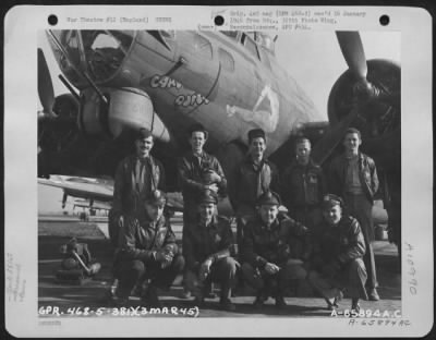 Thumbnail for General > Lt. W.H. Taylor And Crew Of The 381St Bomb Group Beside A Boeing B-17 "Flying Fortress" At 8Th Air Force Station 167, England.  3 March 1945.