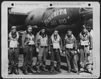 Lt. Willis And Crew Of The 575Th Bomb Sqdn. Pose Beside The Martin B-26 Marauder 'Panchita Del Rio'.  391St Bomb Group, England.  10 August 1944. - Page 1