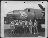 Lt. Mccarty And Crew Of The 572Nd Bomb Sqdn. Pose Beside The Martin B-26 Marauder 'Mccarty'S Party'.  391St Bomb Group, England.  8 June 1944. - Page 1