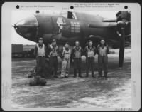 Lt. Lowder And Crew Of The 574Th Bomb Sqdn. Stand In Front Of The Martin B-26 Marauder 'Lady Chance'.  391St Bomb Group, England, 9 August 1944. - Page 1