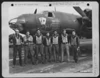 Capt. Thorn And Crew Of The 573Rd Bomb Squadron, Pose Beside The Martin B-26 Marauder "Black Jack."  391St Bomb Group, England, 13 August 1944. - Page 1